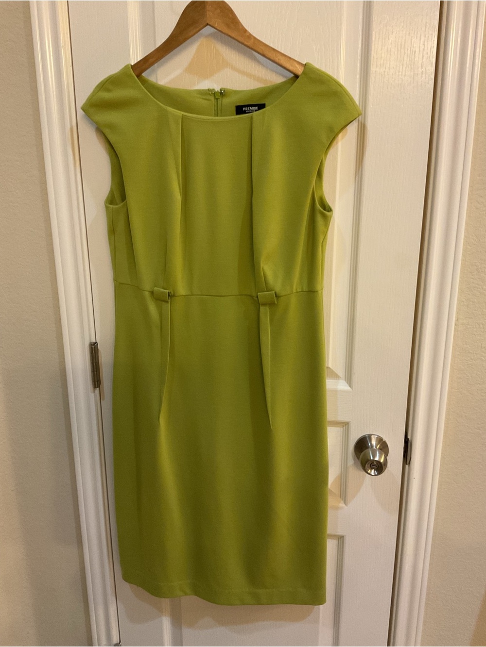 Premier Lime Green Sleeveless Midi Dress